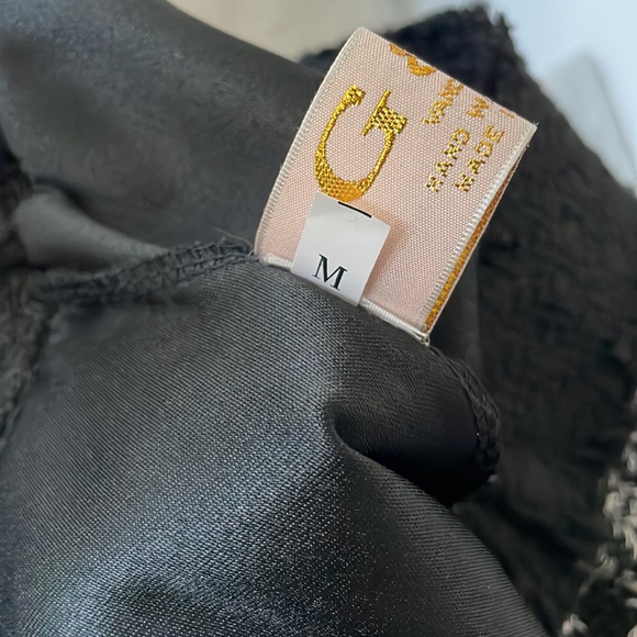 G&P Vancouver houndstooth gold button mini skirt US sz XS - Picture 6 of 6